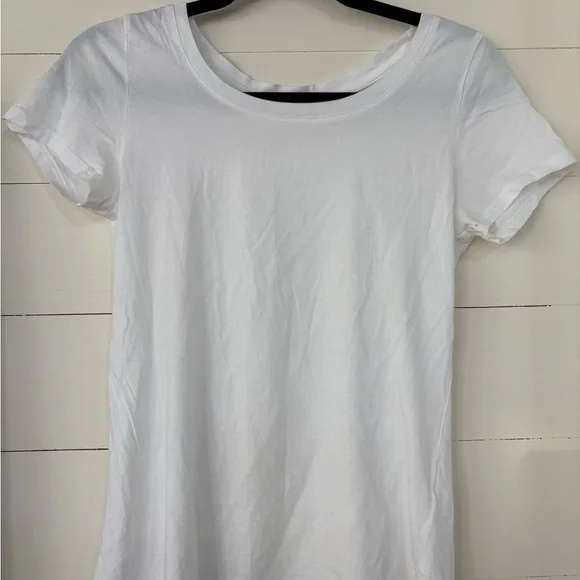 Quince White Short Sleeve Basic Tee - Picture 2 of 4